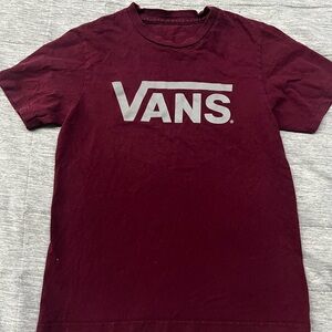 Red Vans Logo T-Shirt Kids Size Small